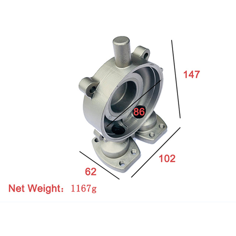 Piezas de fundición personalizadas de válvula de bomba de hardware de acero inoxidable de metal 304/316/316L