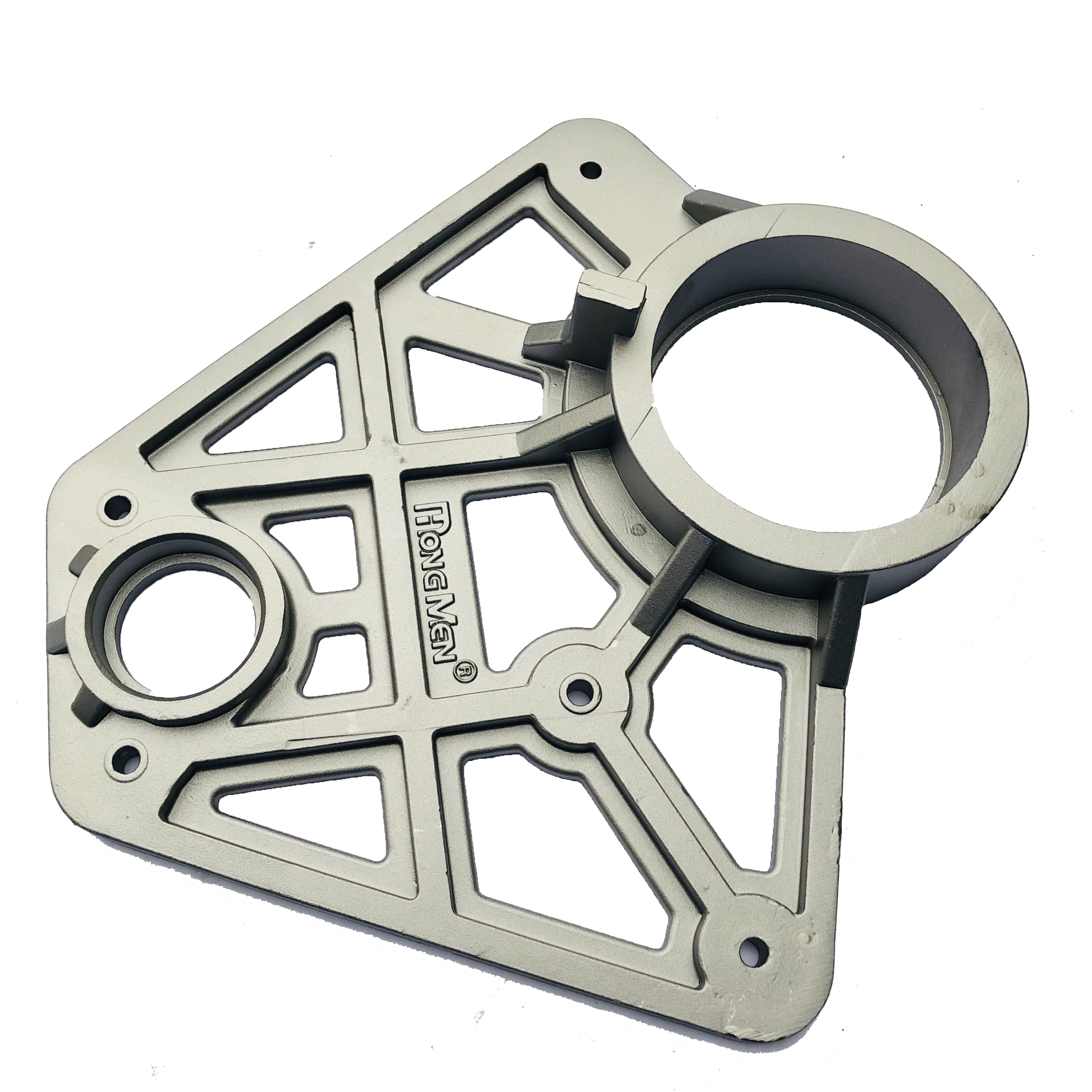 Piezas de fundición de base de puerta automática de metal de acero al carbono de fabricación de precisión